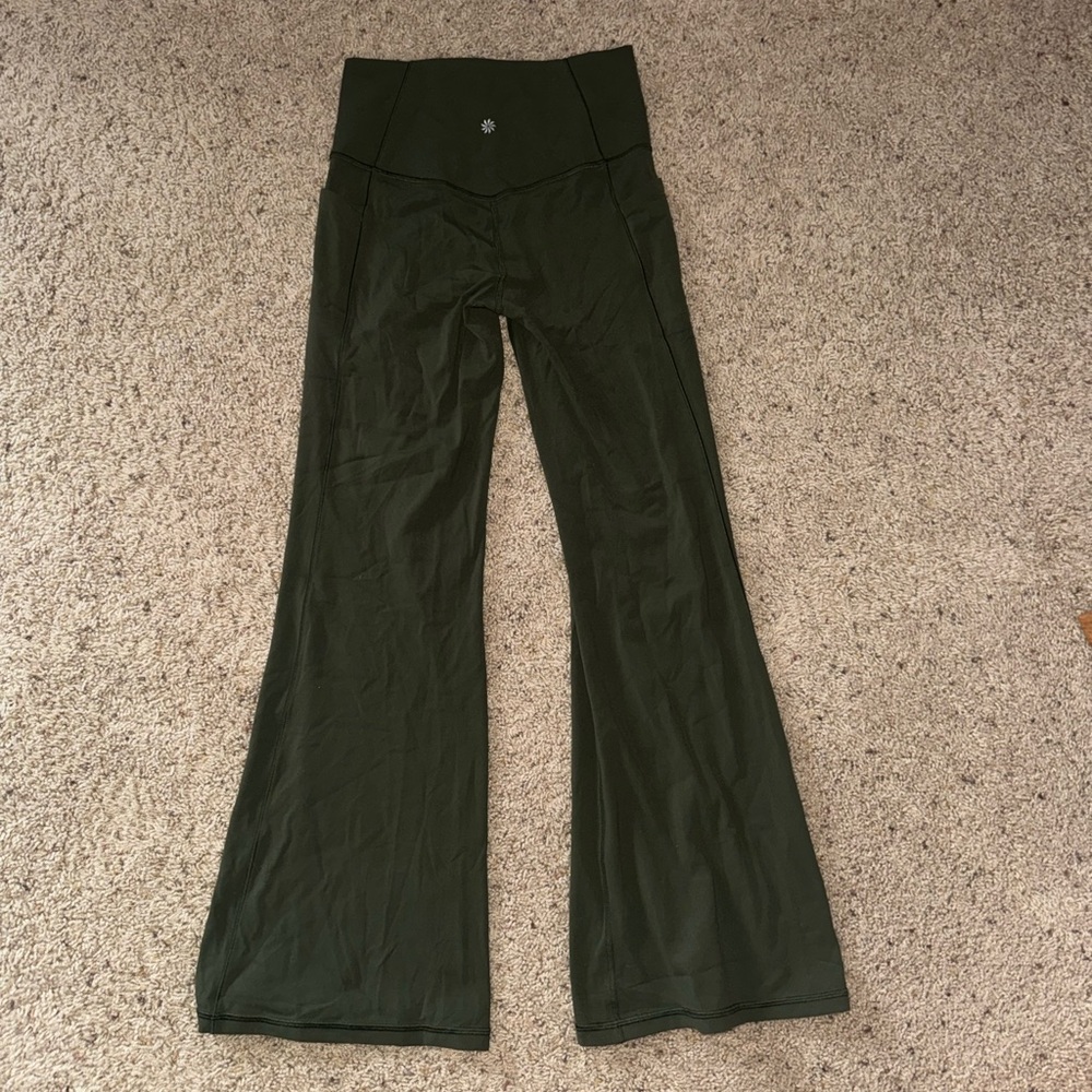 Athleta Olive Green Flare leggings - Picture 5 of 6